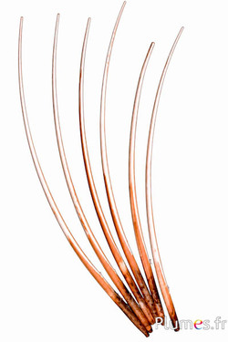 Zwaan schacht - 30-35 cm - wit-cognac